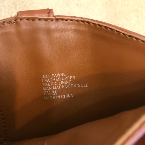 INC Womens Fawne Leather Over The Knee Riding Boots Size 6.5 - Picture 14 of 16